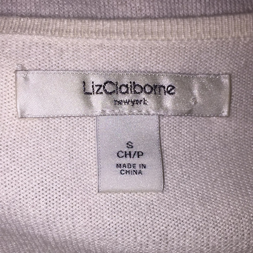 Liz Claiborne New York Ladies Button Front Cardigan Pleated Front Size Small - Picture 10 of 13
